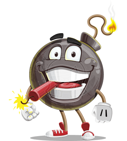 Bomb Cartoon Character - 112 stock vector images